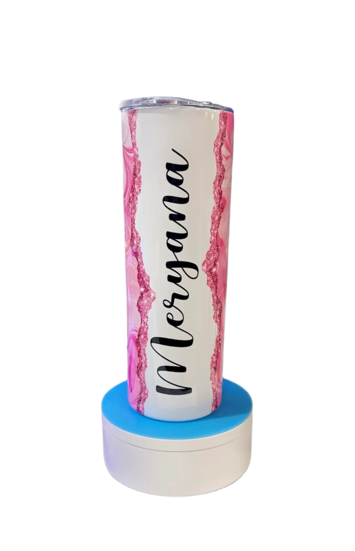 20 OZ PINK MARBLE TUMBLER