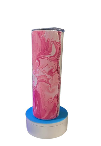 20 OZ PINK MARBLE TUMBLER